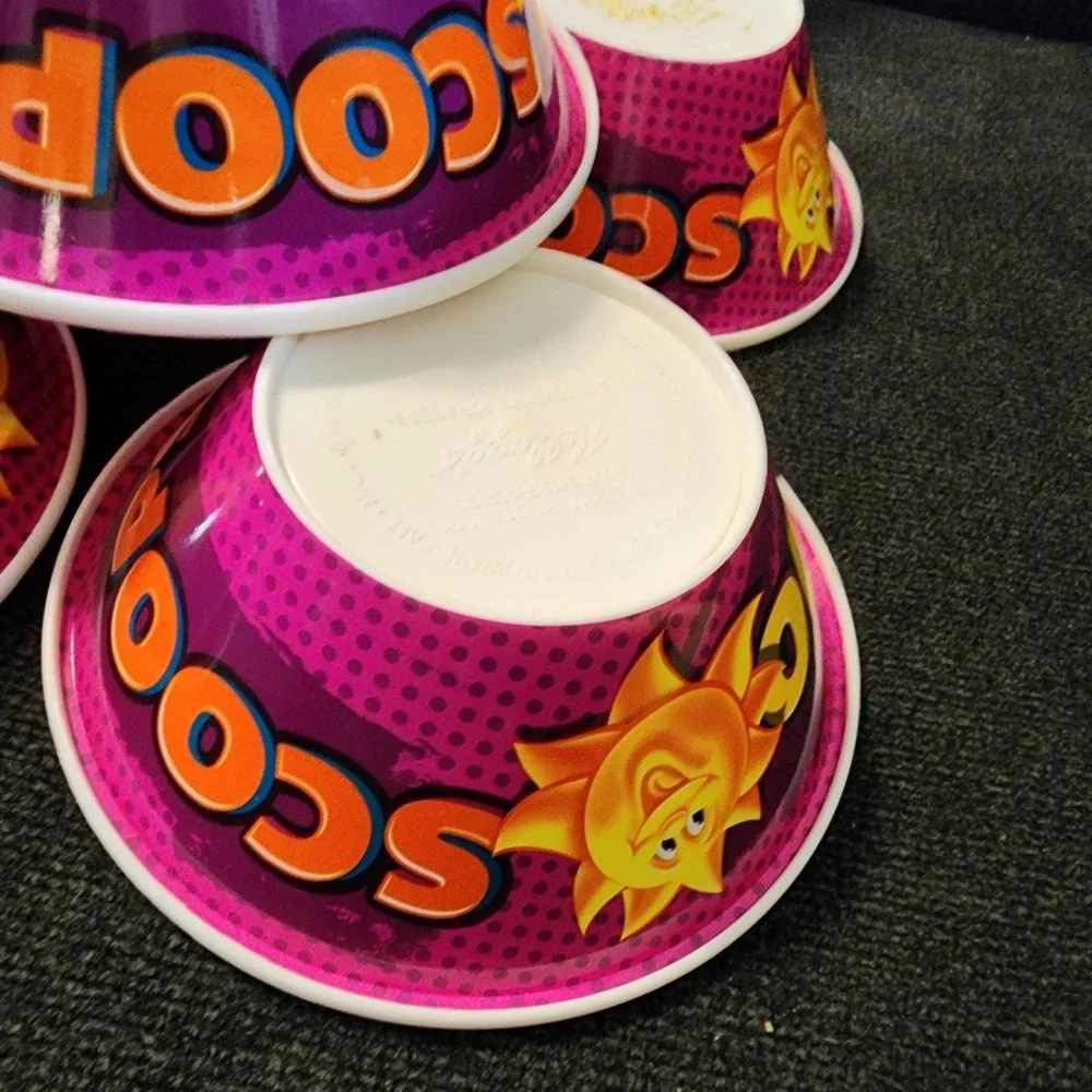 2017 Kellogg's Plastic Cereal Bowls (5) Two Scoops‎